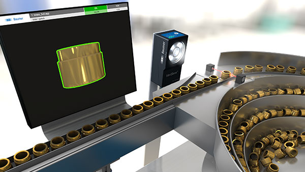 Checking position and presence at the outlet